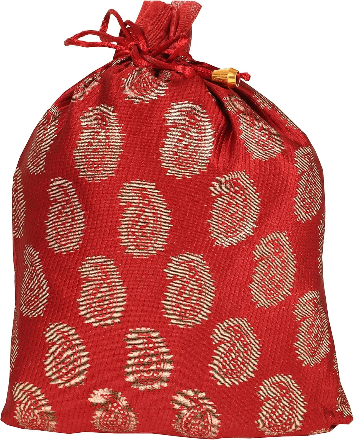 Touchstone Drawstring Bags Traditional Indian Handcrafted in Paisley Pattern Brocade fabric. Perfect for Gifts Jewelry Weddings Sweet Distribution Set of 20 Vibrant Multicolor Pouches Purses Potli