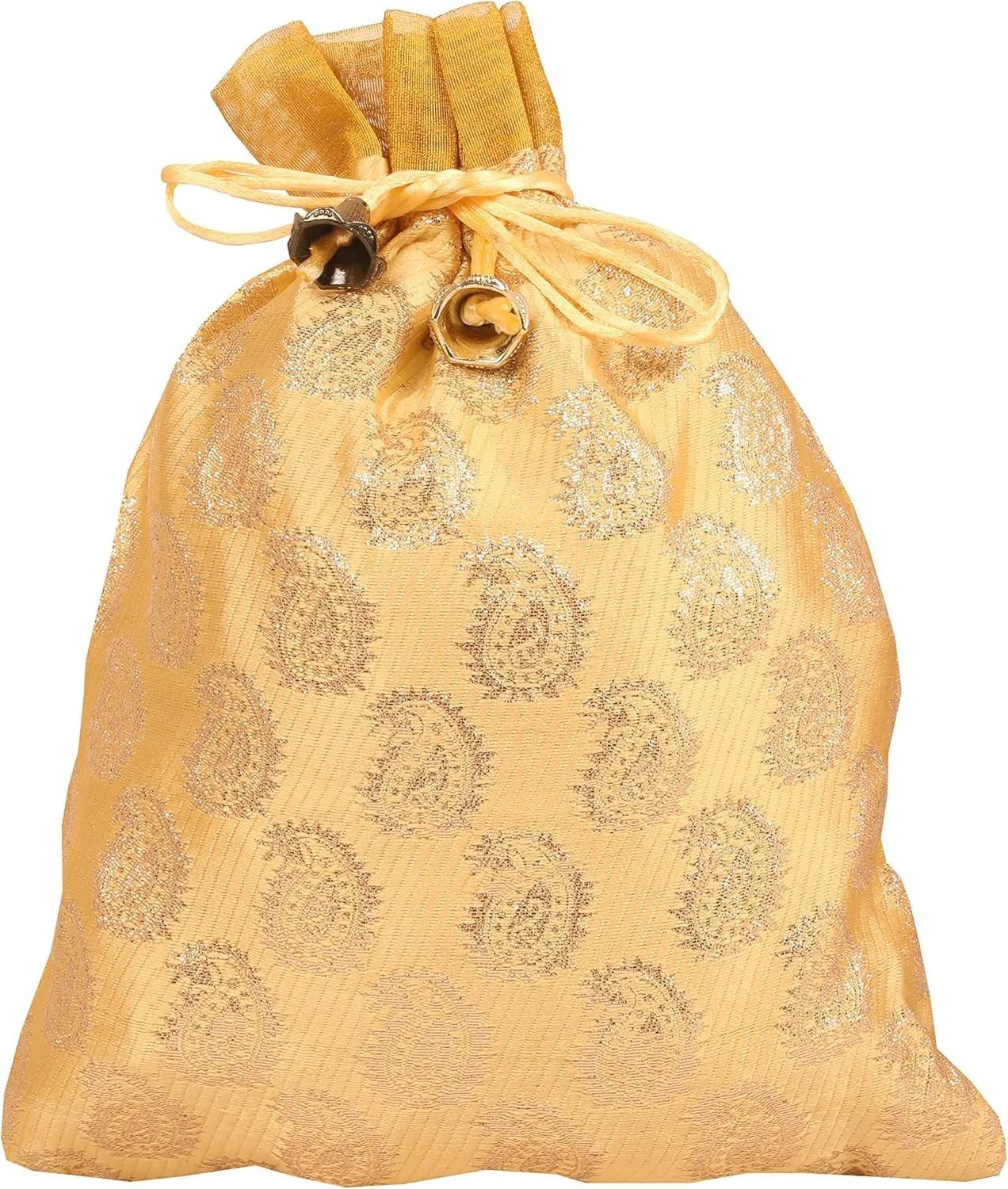 Touchstone Drawstring Bags Traditional Indian Handcrafted in Paisley Pattern Brocade fabric. Perfect for Gifts Jewelry Weddings Sweet Distribution Set of 20 Vibrant Multicolor Pouches Purses Potli
