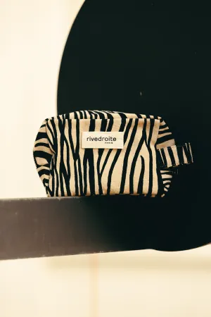 Tournelles the small pouch - Recycled cotton Zebra
