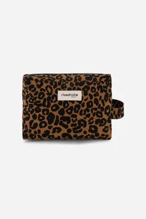 Tournelles the XL pouch - Recycled cotton Leopard