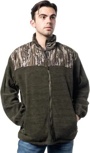 TrailCrest Men's C-Max Full Zip Polar Fleece Jacket, Mossy Oak Camo Patterns