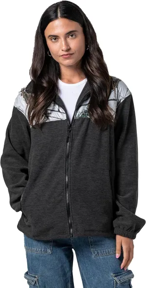 TrailCrest Women's C-Max Full Zip Polar Fleece Jacket Mossy Oak Camo Patterns