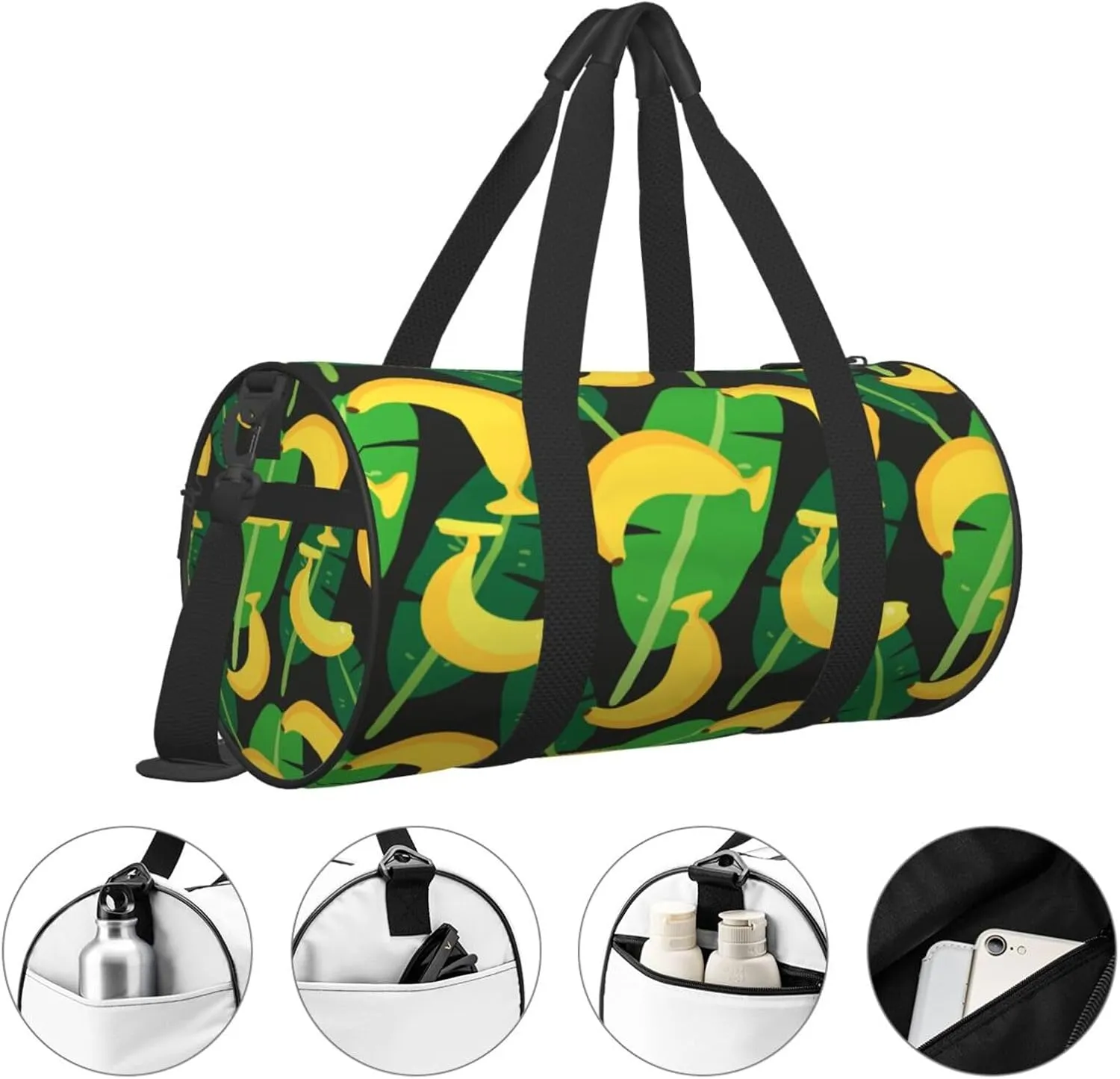 Travel Duffle Bag for Men Women, Banana 1 Duffle Bags for Sport Gym Overnight Luggage