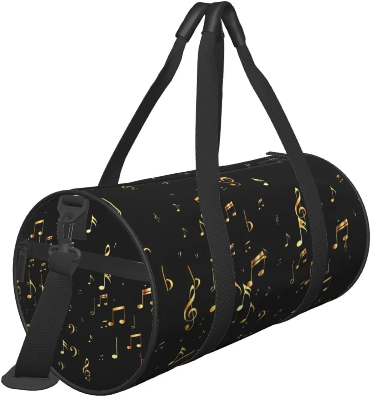Travel Duffle Bag for Men Women, Bass Music Note Duffle Bags for Sport Gym Overnight Luggage