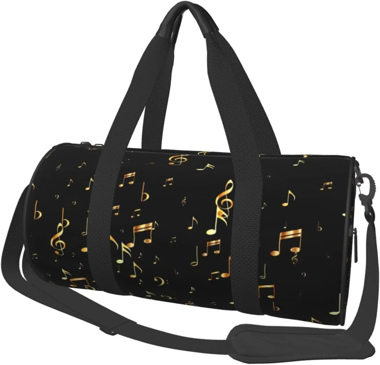 Travel Duffle Bag for Men Women, Bass Music Note Duffle Bags for Sport Gym Overnight Luggage
