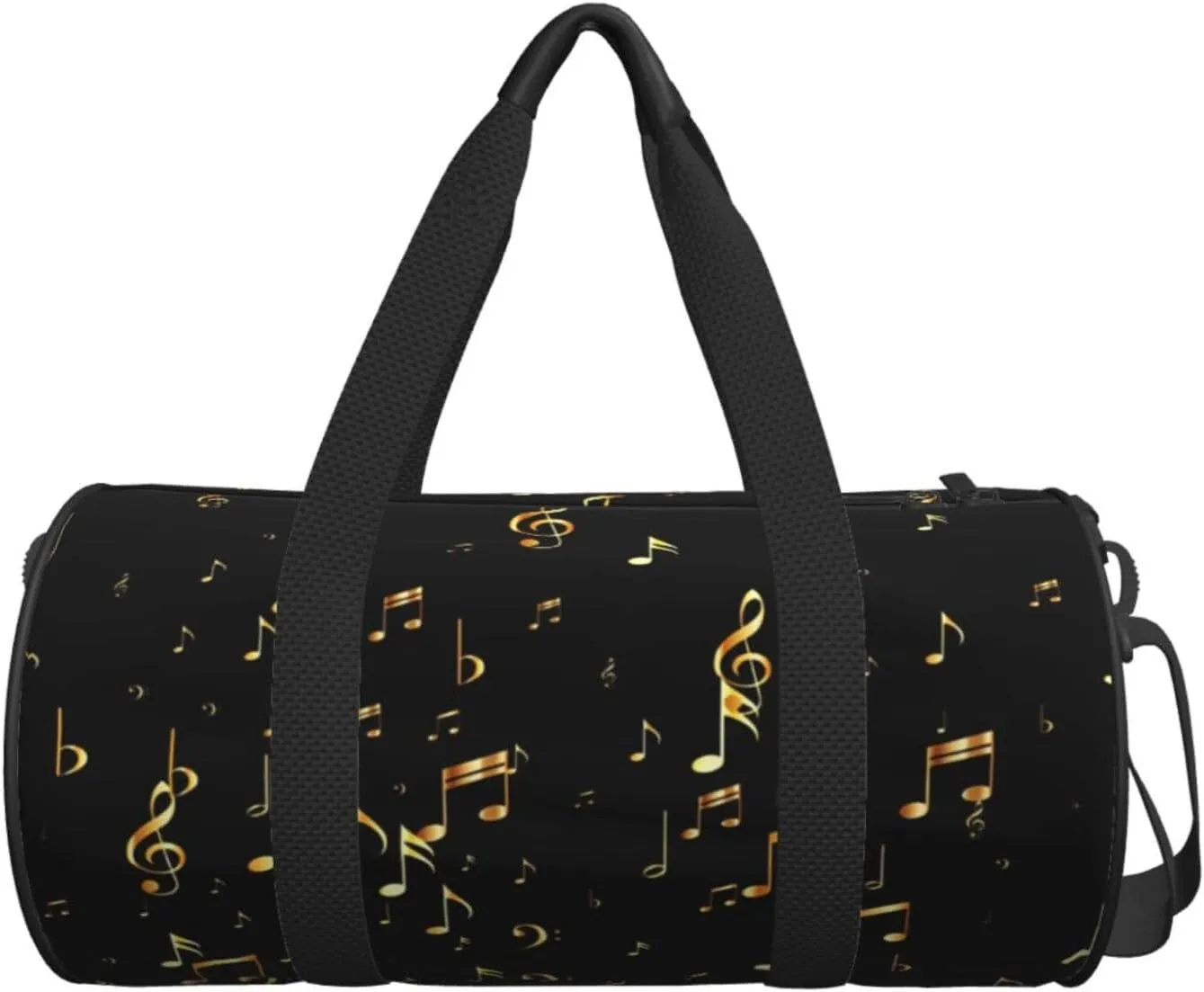 Travel Duffle Bag for Men Women, Bass Music Note Duffle Bags for Sport Gym Overnight Luggage