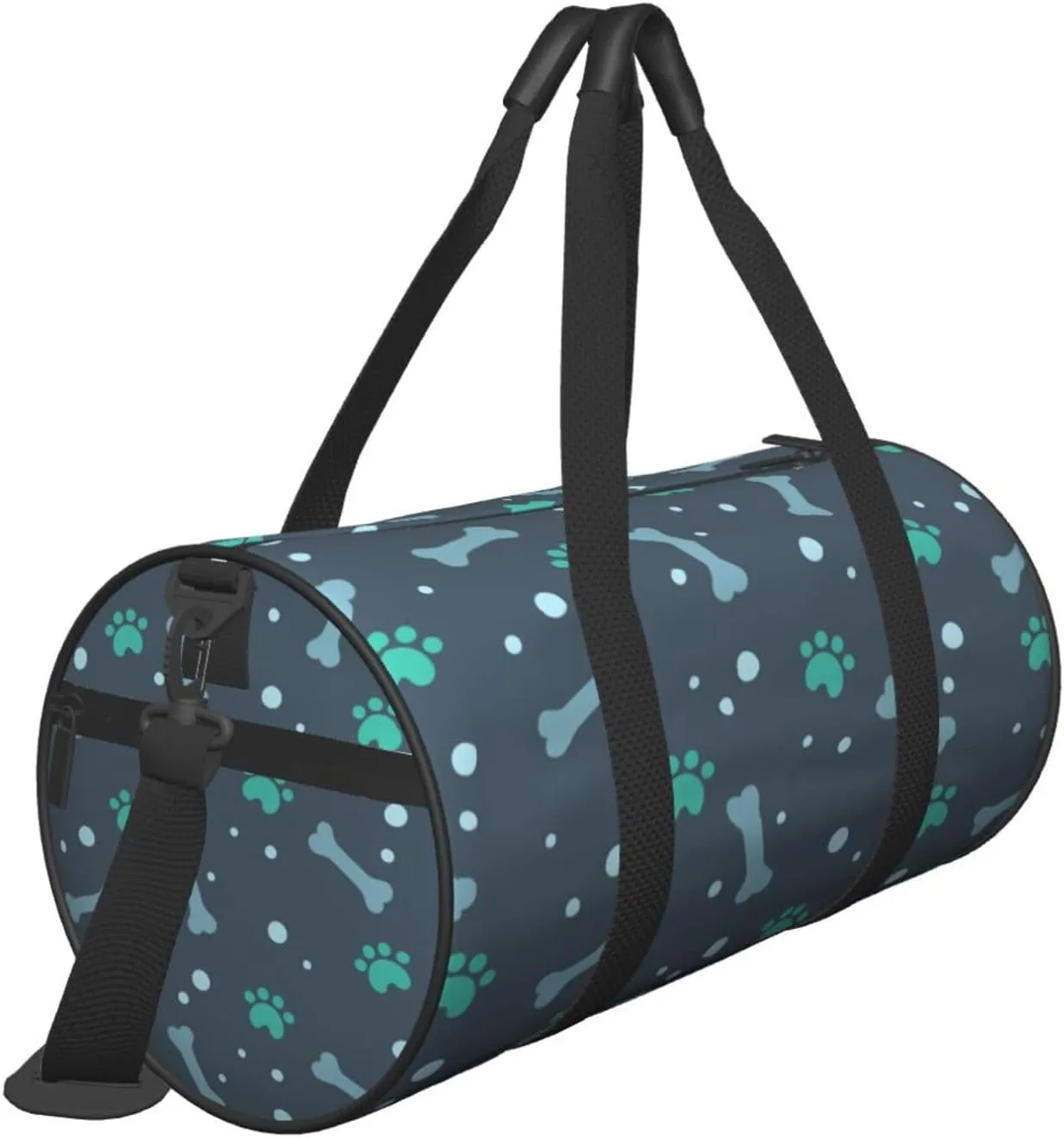 Travel Duffle Bag for Men Women, Bone Dog Foot Duffle Bags for Sport Gym Overnight Luggage