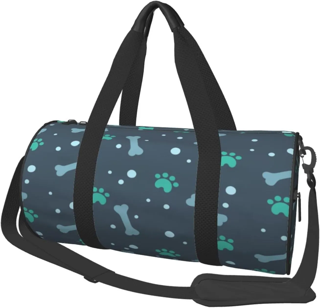 Travel Duffle Bag for Men Women, Bone Dog Foot Duffle Bags for Sport Gym Overnight Luggage