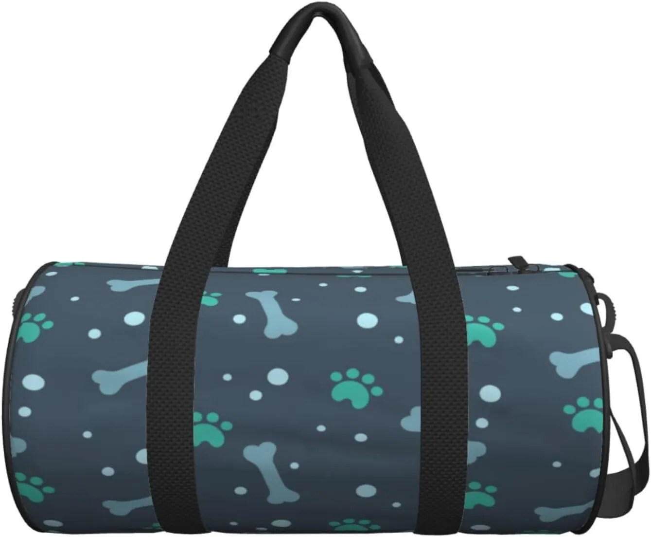 Travel Duffle Bag for Men Women, Bone Dog Foot Duffle Bags for Sport Gym Overnight Luggage