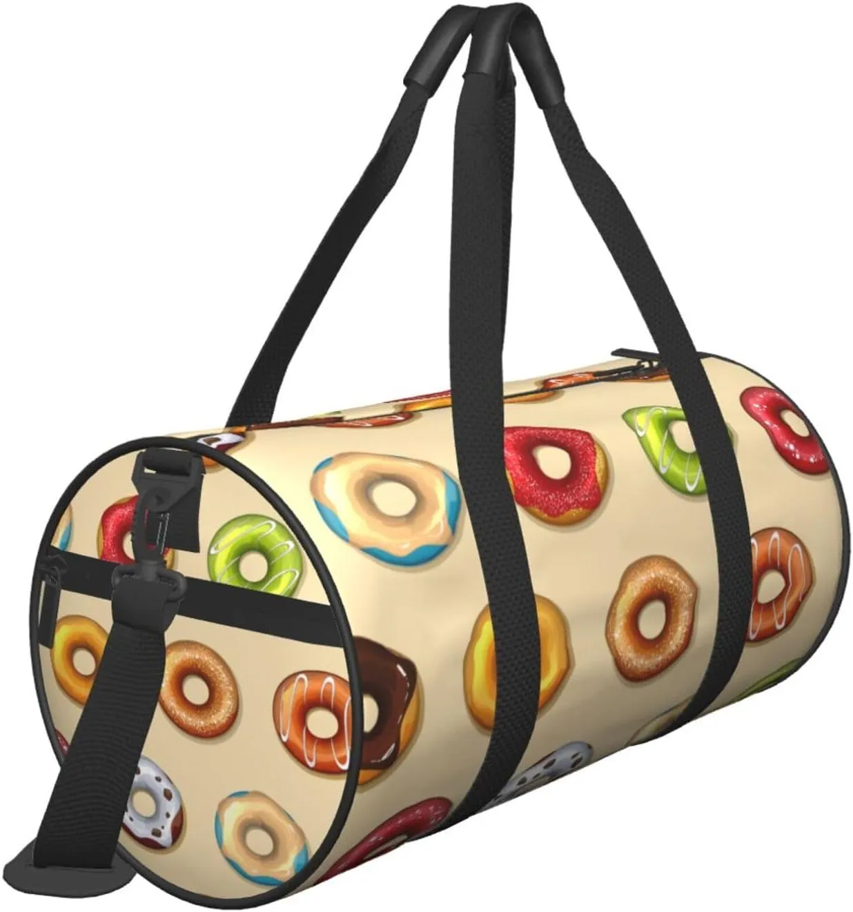 Travel Duffle Bag for Men Women, Donuts Chocolate Duffle Bags for Sport Gym Overnight Luggage