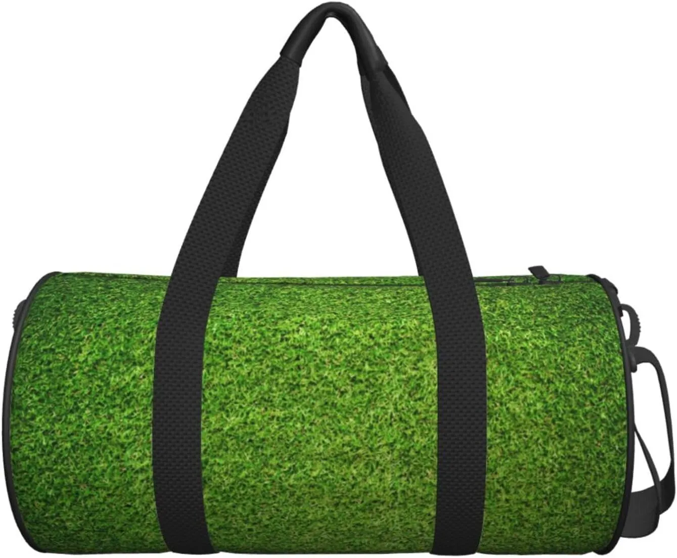 Travel Duffle Bag for Men Women, Green Artificial Grass Print Duffle Bags for Sport Gym Overnight Luggage