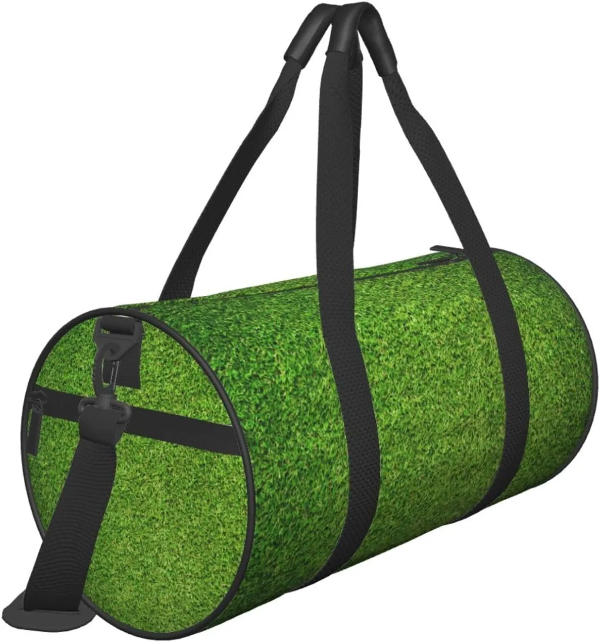 Travel Duffle Bag for Men Women, Green Artificial Grass Print Duffle Bags for Sport Gym Overnight Luggage