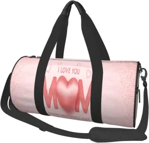 Travel Duffle Bag for Men Women, Mothers Day I Love You Mom Duffle Bags for Sport Gym Overnight Luggage