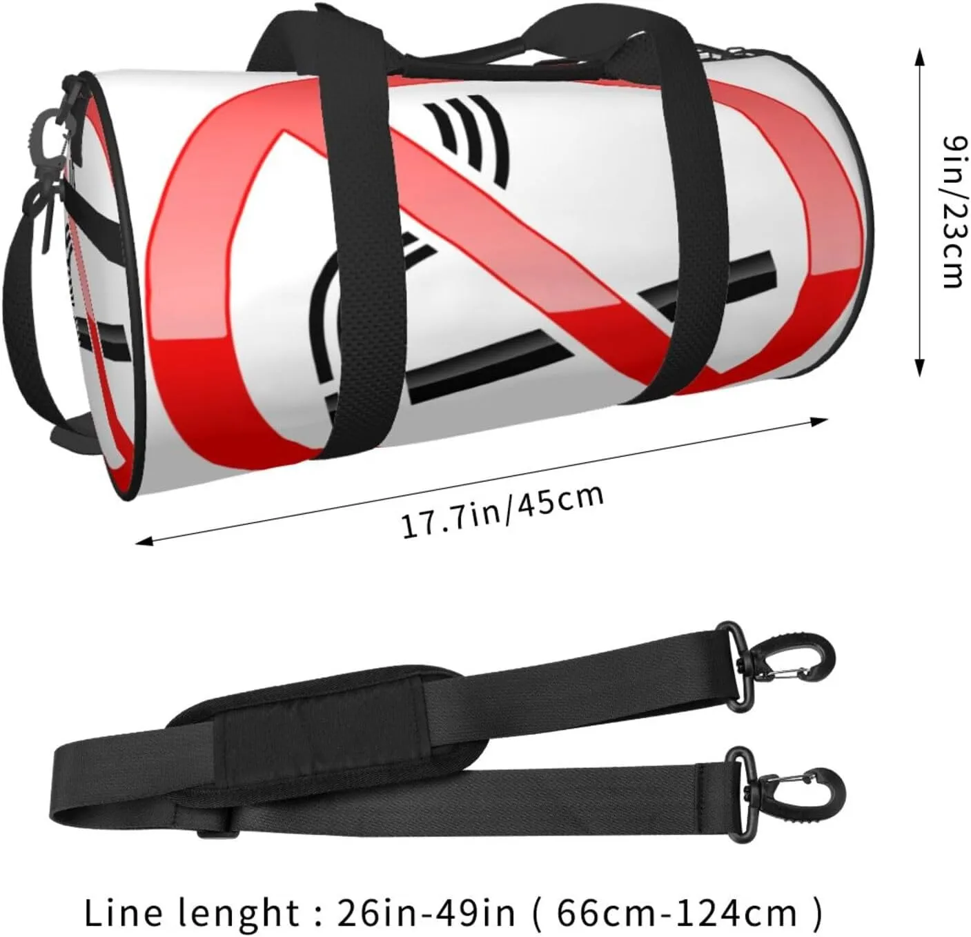 Travel Duffle Bag for Men Women, No Smoking Duffle Bags for Sport Gym Overnight Luggage