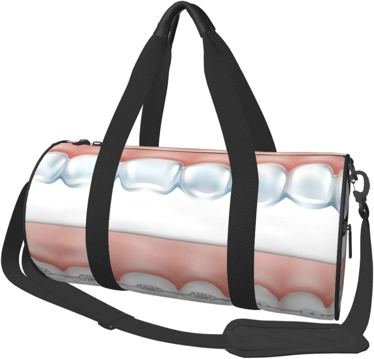 Travel Duffle Bag for Men Women, Tooth Metal Dentist Duffle Bags for Sport Gym Overnight Luggage