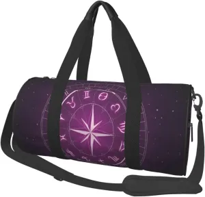 Travel Duffle Bag for Men Women, Zodiac Space Duffle Bags for Sport Gym Overnight Luggage