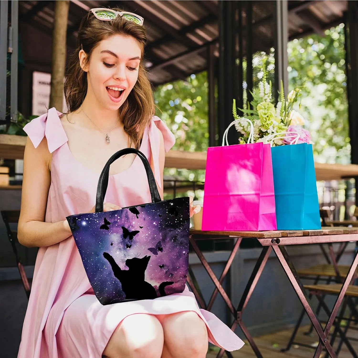 Travel Tote Bags Leather Purses for Women, Shoulder Bag with Zipper, Top Handle Ladies Shoulder Bags
