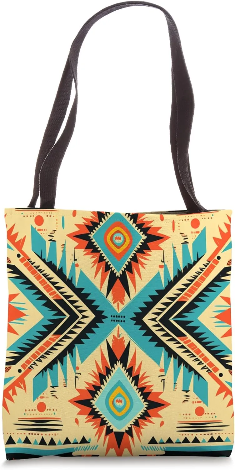Tribal Rhythms: Exploring Aztec Tribal Patterns Tote Bag
