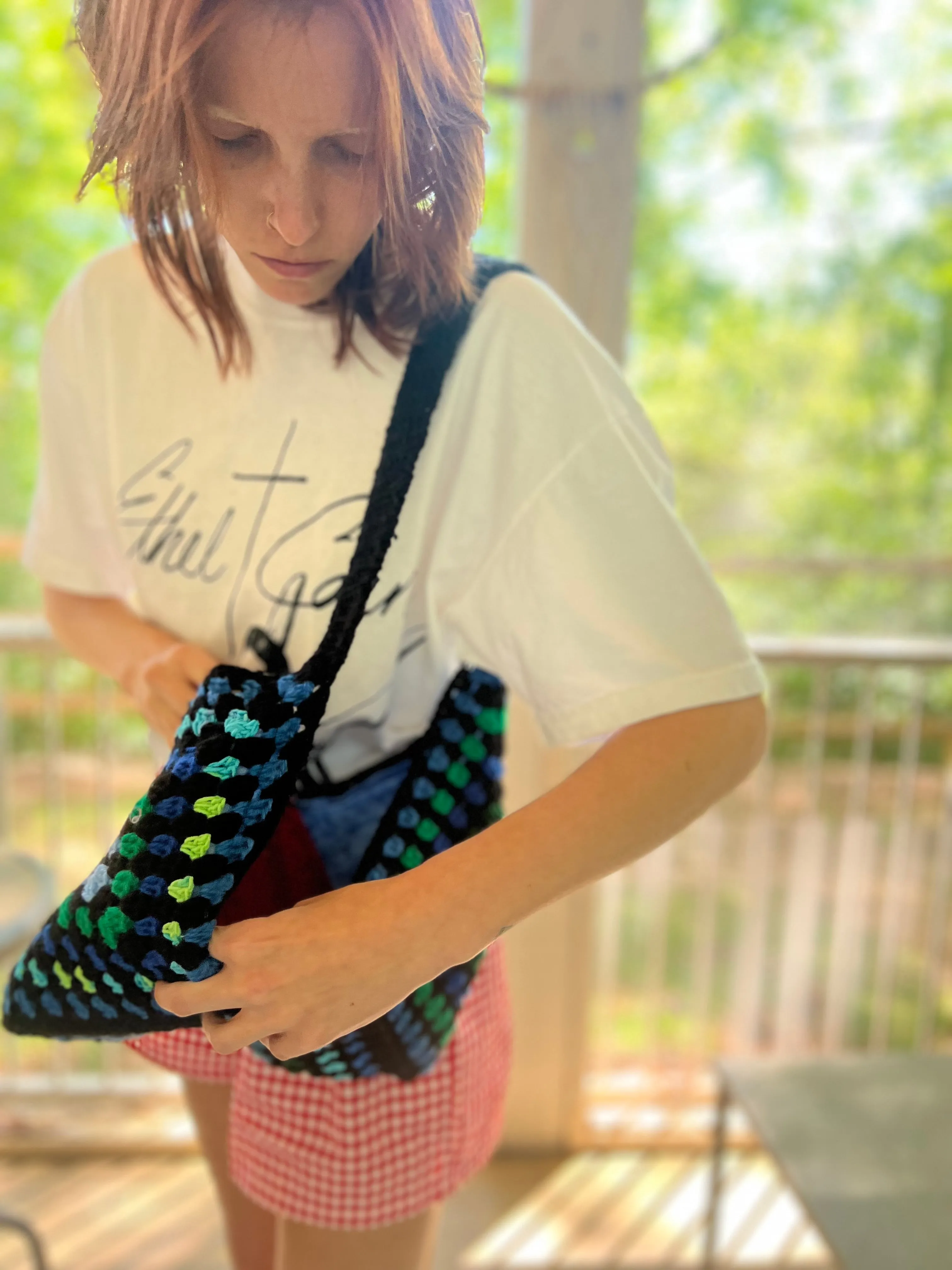 Tripple Granny Square Tote Bag