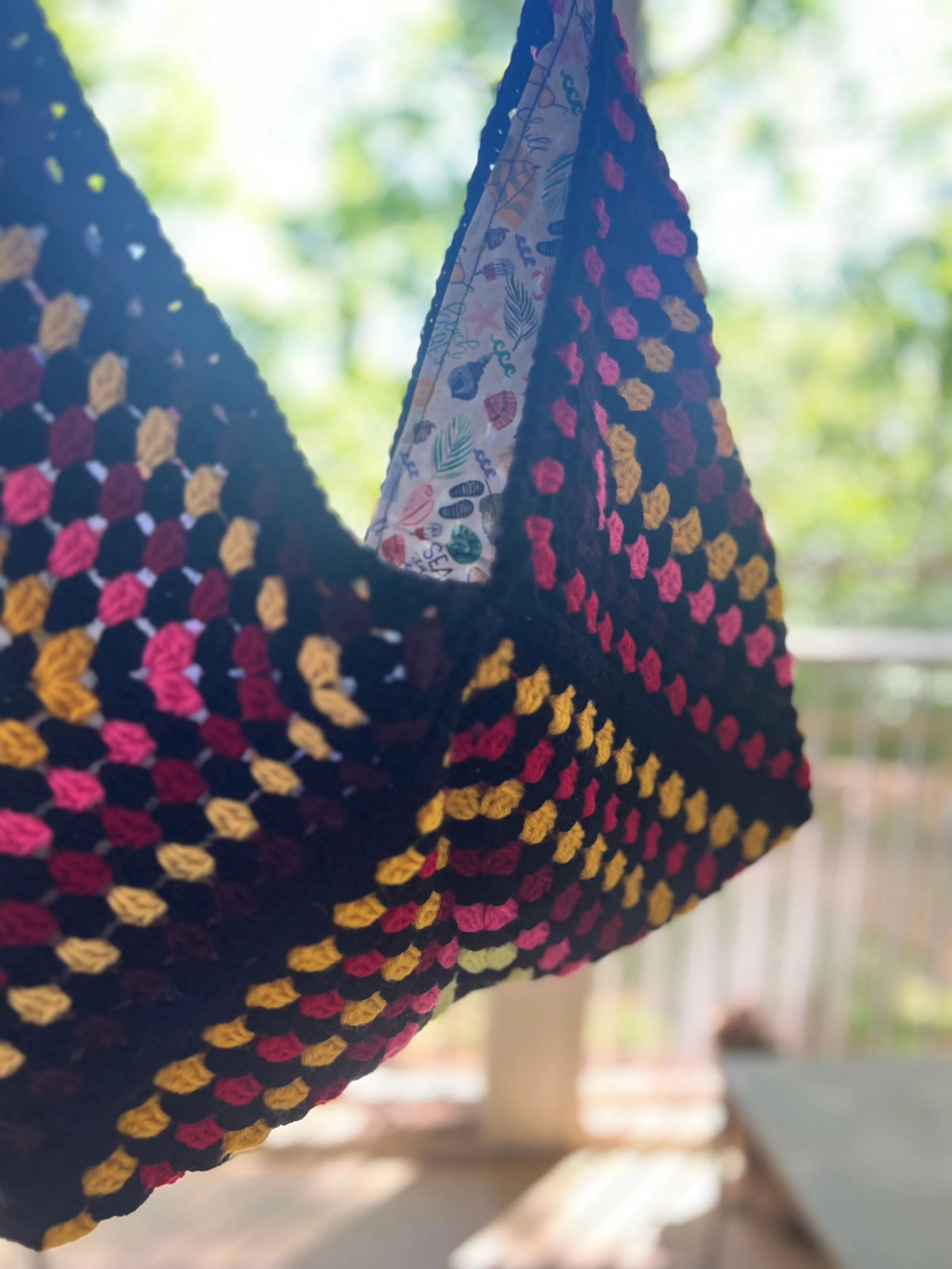 Tripple Granny Square Tote Bag