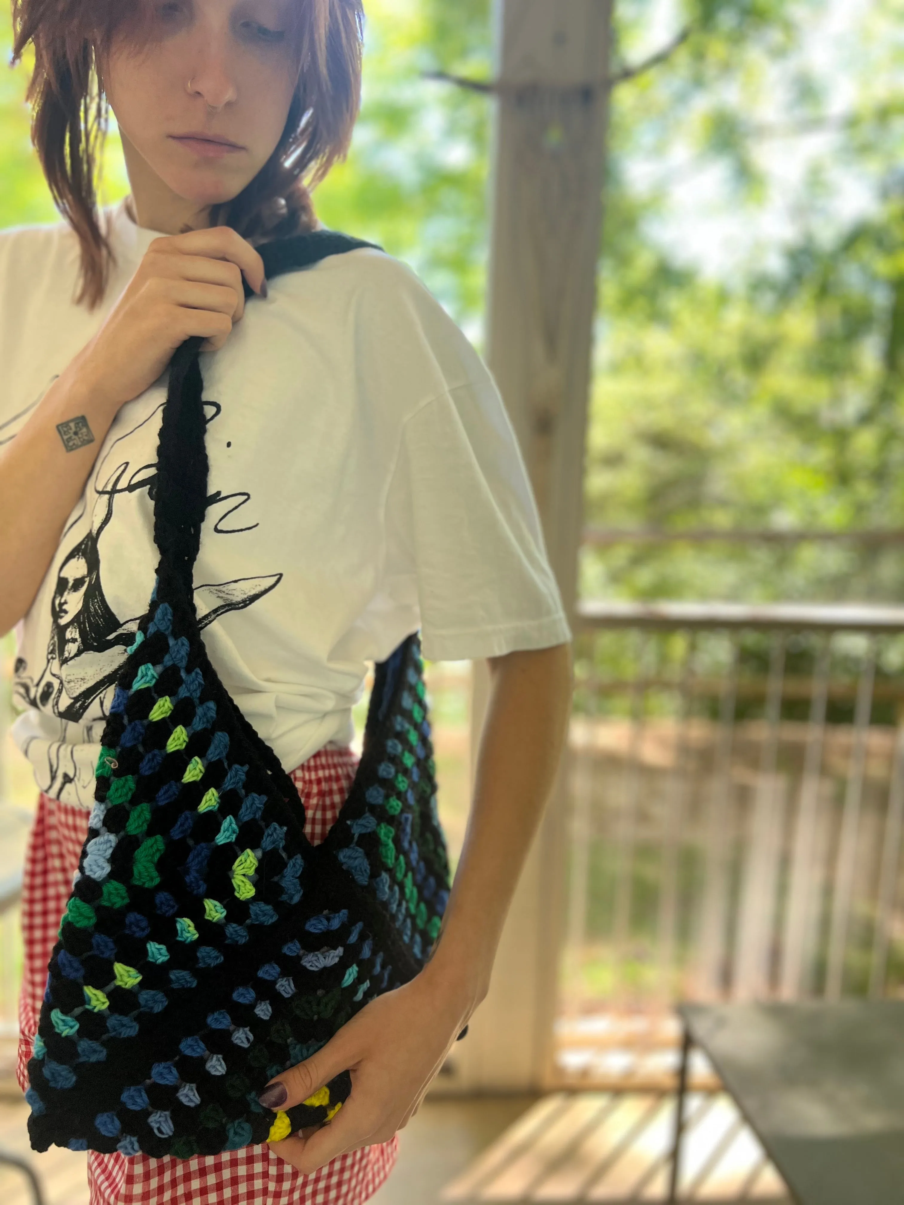 Tripple Granny Square Tote Bag