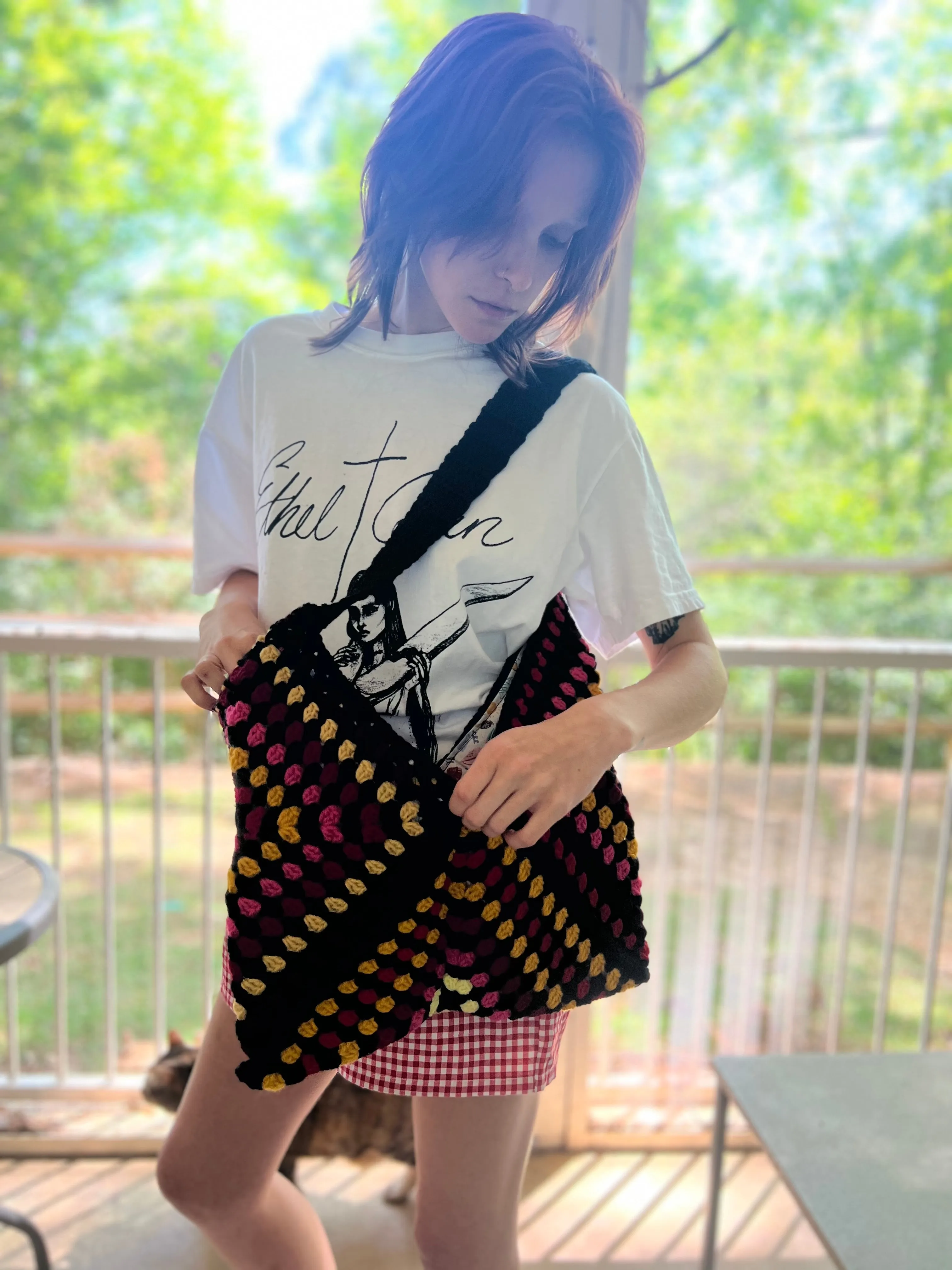Tripple Granny Square Tote Bag