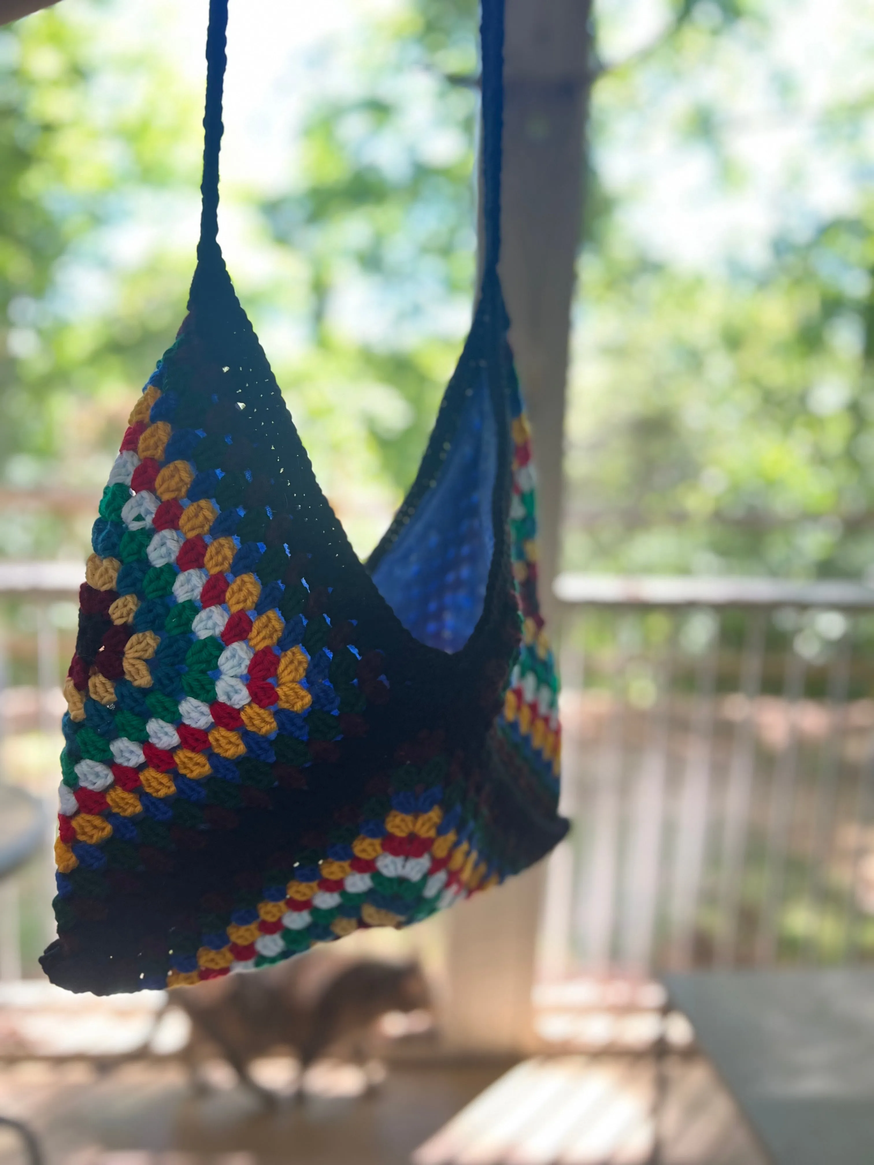 Tripple Granny Square Tote Bag