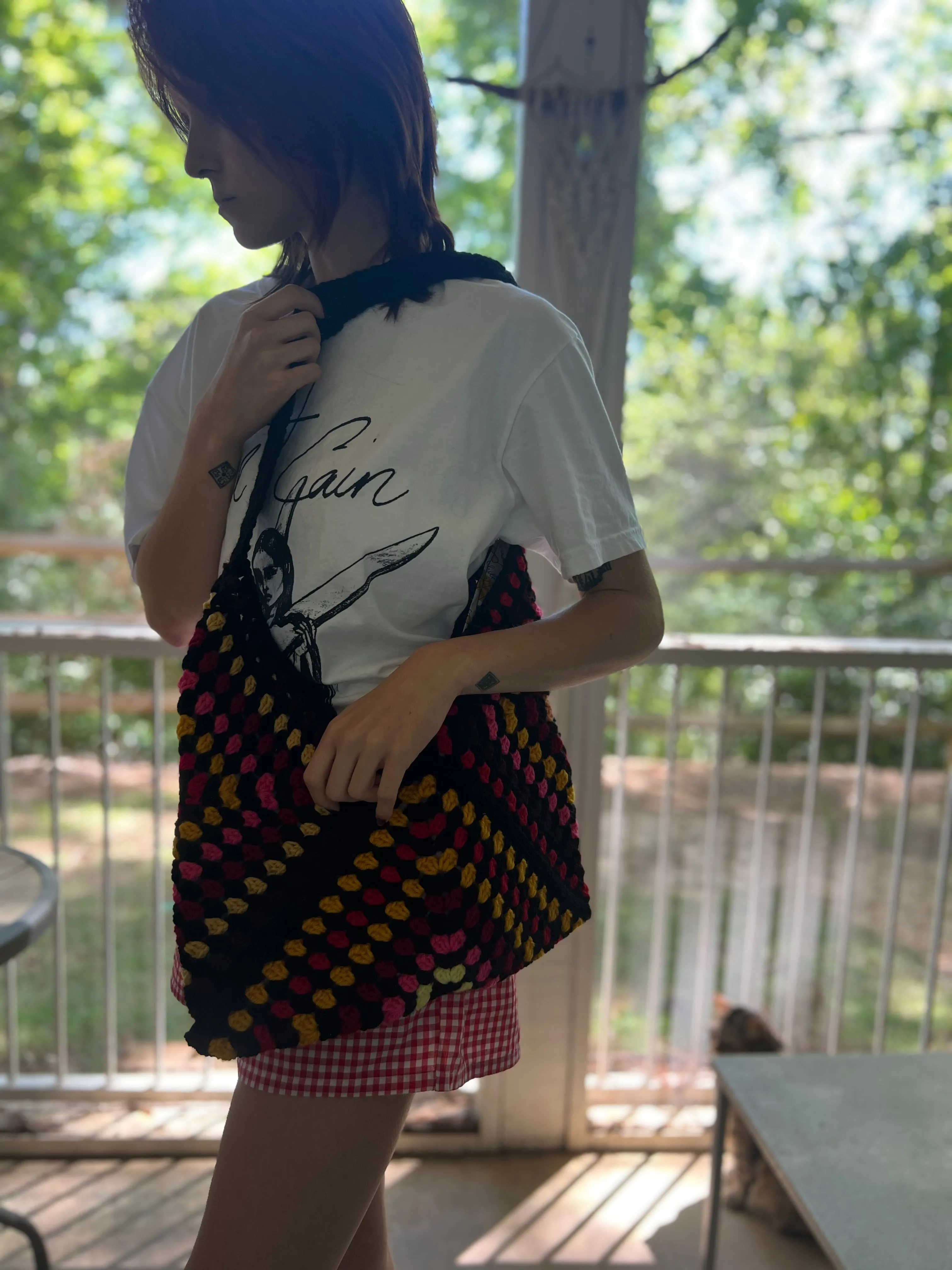 Tripple Granny Square Tote Bag