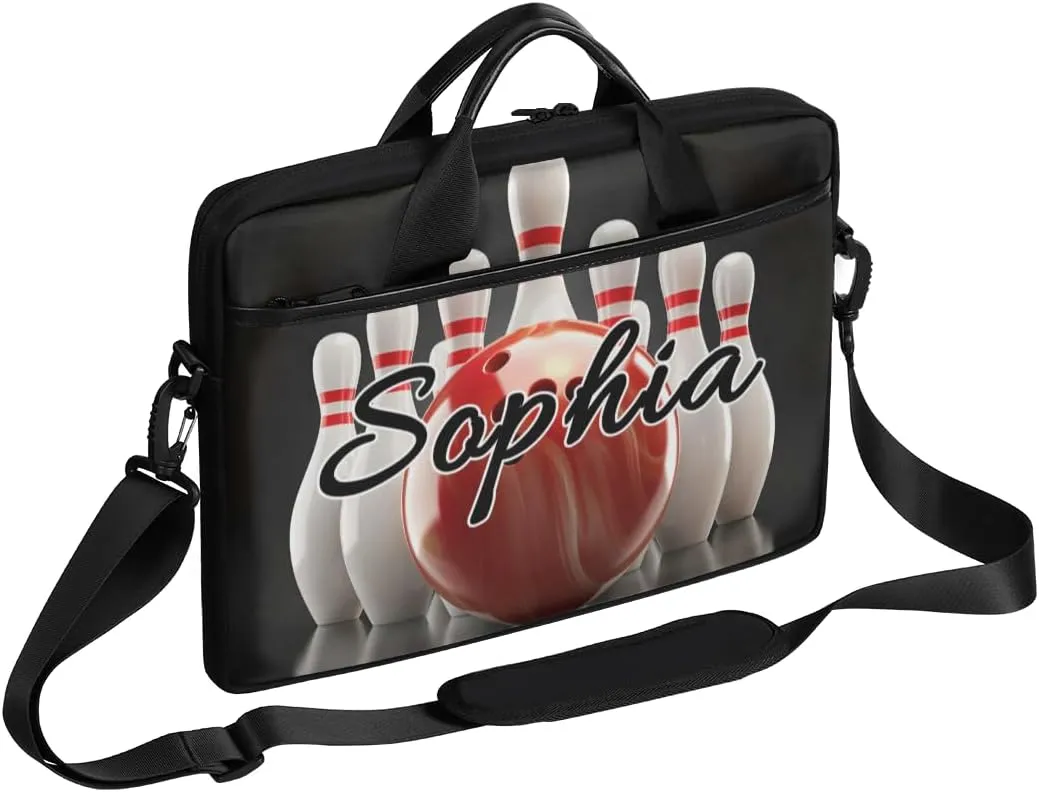 TropicalLife Personalized Laptop Bag 15 Inch Custom Sleeve Case with Handle Shoulder Strap Computer Messenger Bag