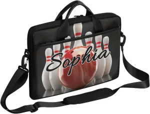TropicalLife Personalized Laptop Bag 15 Inch Custom Sleeve Case with Handle Shoulder Strap Computer Messenger Bag