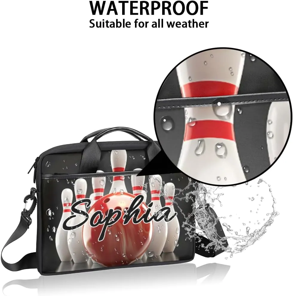 TropicalLife Personalized Laptop Bag 15 Inch Custom Sleeve Case with Handle Shoulder Strap Computer Messenger Bag