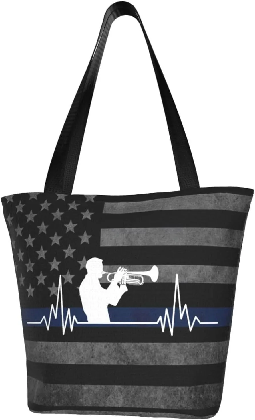 Trumpet Heartbeat Fashion Shoulder Bag Large Capacity For Man Or Woman