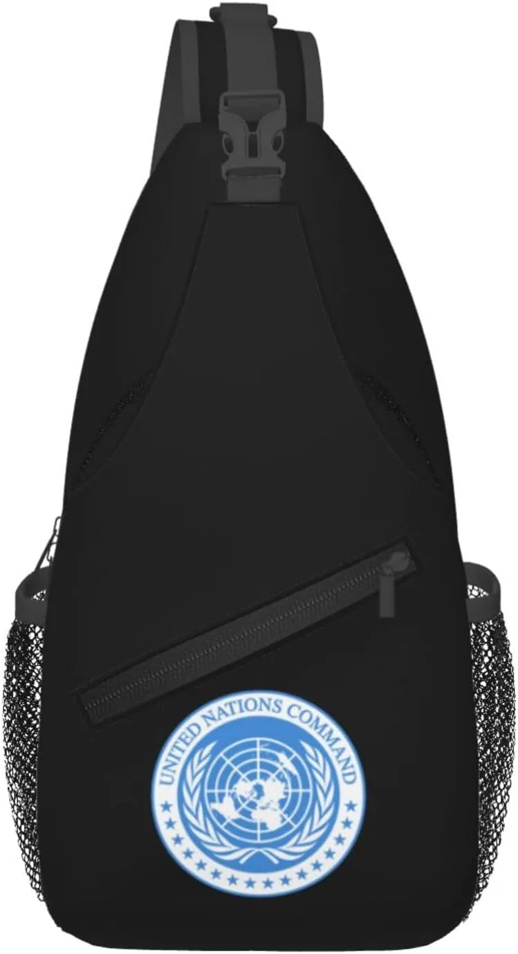 United Nations Command logo Crossbody Bags For Women Men Chest Backpack Gym Shoulder Bag Travel Outdoor Sports Casual Crossbody Bags