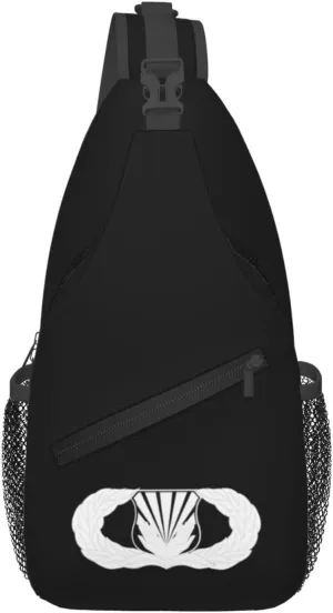 United States Air Force Chaplain's Assistant Badge Crossbody Bags For Women Men Chest Backpack Gym Shoulder Bag Travel Outdoor Sports Casual Crossbody Bags