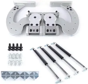 Universal Door Bolt Kit On Vertical Doors Hinge Kit Adjustable 90 Degree Door Bolt Kit Fit for Most Cars Vertical Conversion Kit forChevrolet, NIS-san, Maz-da