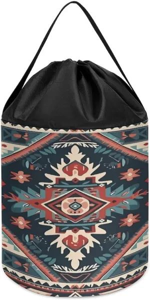 Universal Storage Bag, Aboriginal Style Patterns Printed Storage Bag,drawstring Storage Bag,bedroom Storage Bag