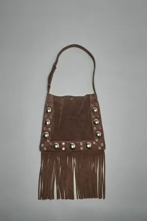 Valentino Garavani Nellcôte Suede Shoulder Bag