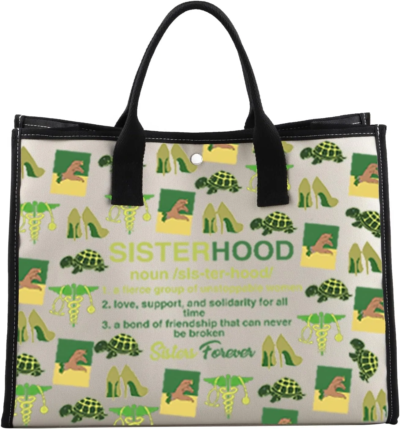 VAMSII Chi Eta Nursing Sorority belongings Gift Nurses Green and Yellow Crossbody Bag Sorority gift