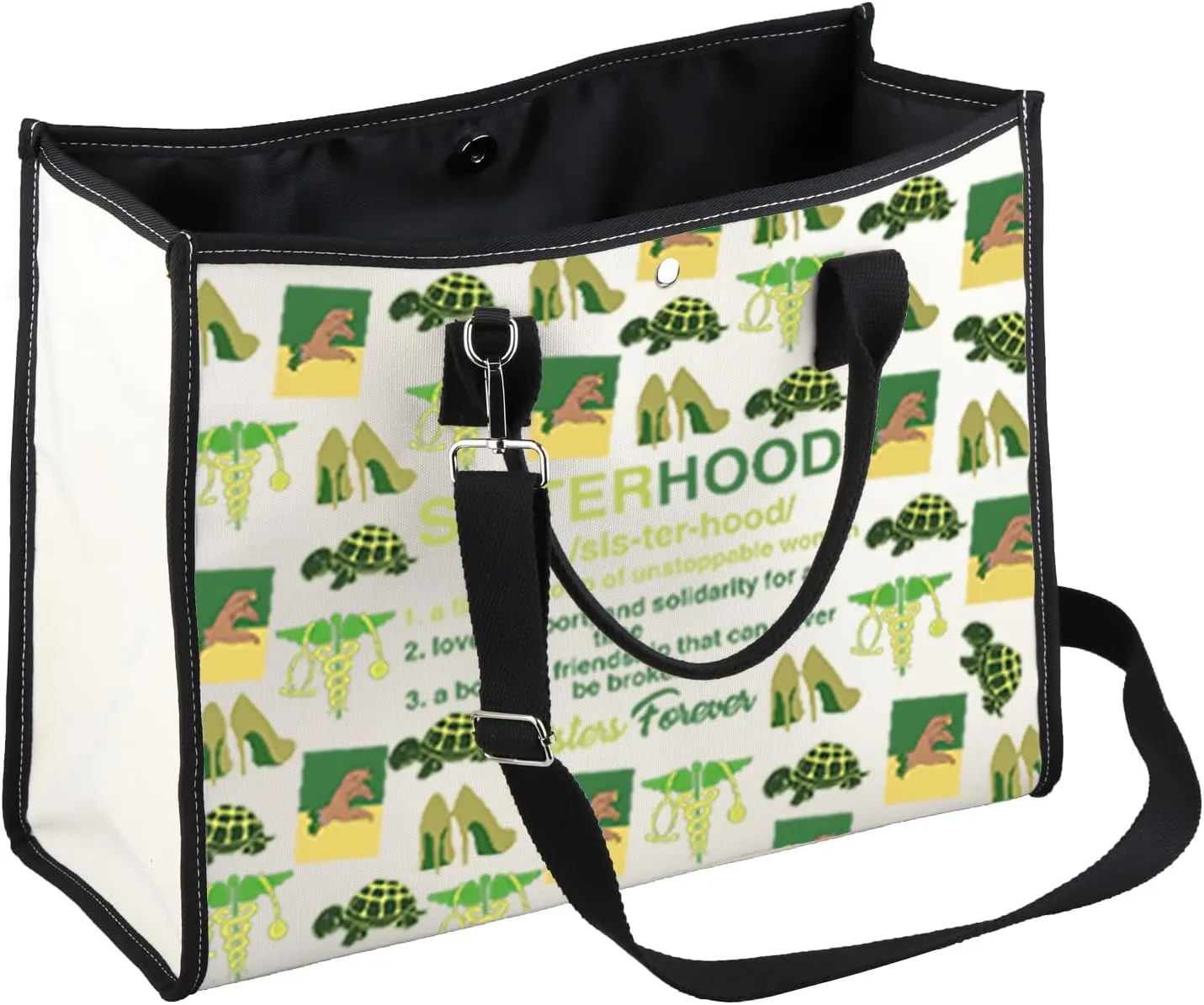 VAMSII Chi Eta Nursing Sorority belongings Gift Nurses Green and Yellow Crossbody Bag Sorority gift