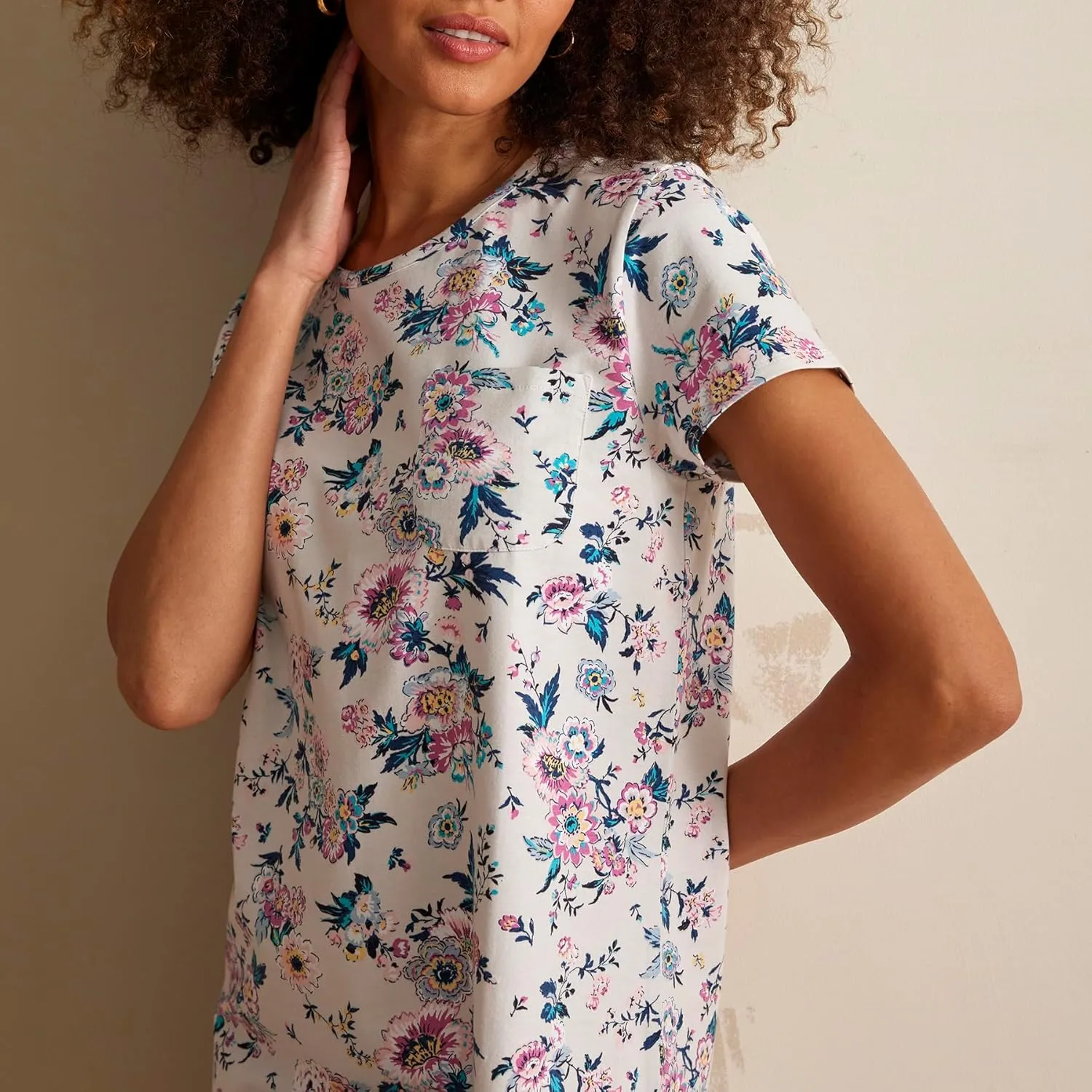 Vera Bradley Women's Cotton Nightgown Pajama Sleep Shirt (Extended Size Range)