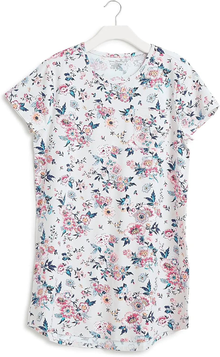 Vera Bradley Women's Cotton Nightgown Pajama Sleep Shirt (Extended Size Range)