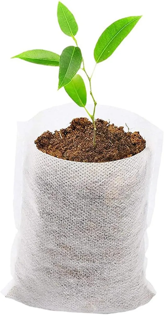 VICASKY 1 Set Planting Bag Horticultural Gardening Supplies Seedling Nursery Grow Pouch Grow Bags Outdoor Vegetable Plant Bags Garden Bed Garden Bags Plants Growing Bag Non-Woven Fabric