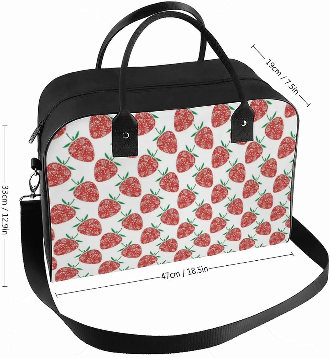 Vintage Skull Flower Art Travel Handbag with A Large Capacity Design That Can Be Reused