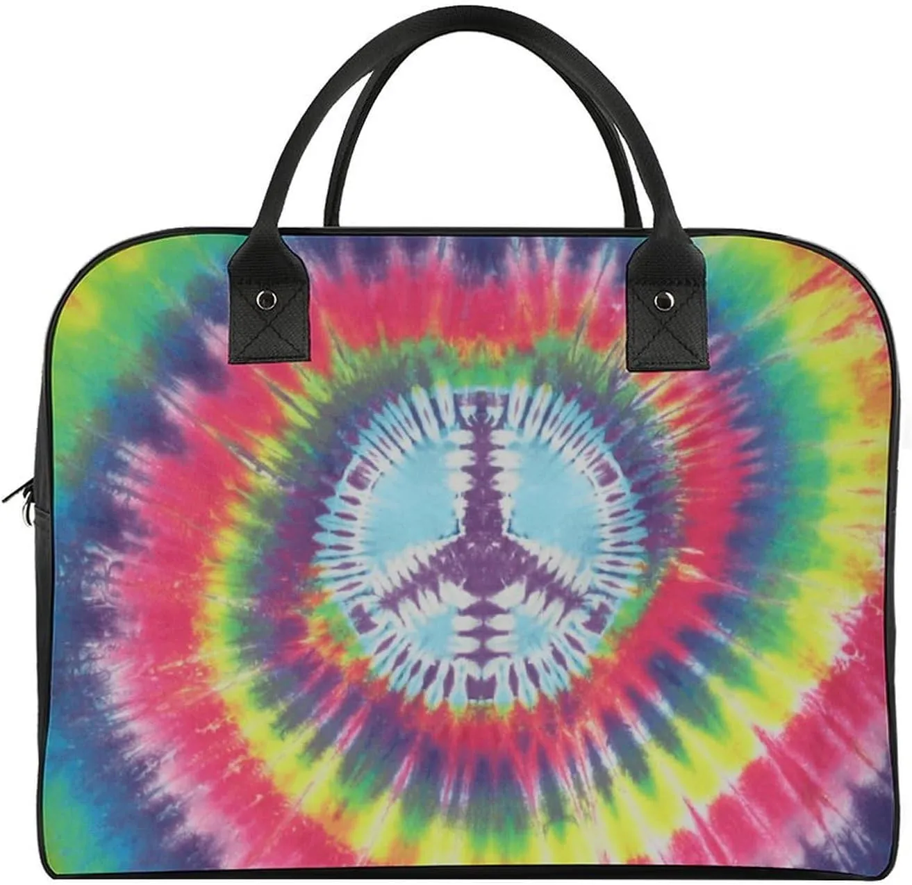 Vintage Skull Flower Art Travel Handbag with A Large Capacity Design That Can Be Reused
