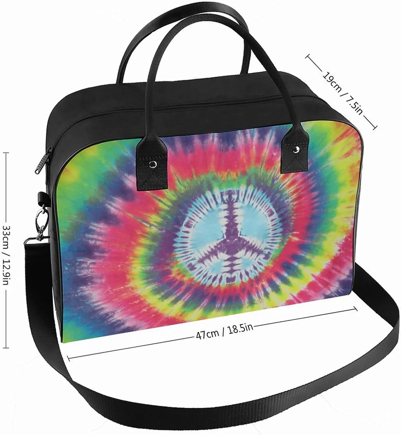 Vintage Skull Flower Art Travel Handbag with A Large Capacity Design That Can Be Reused