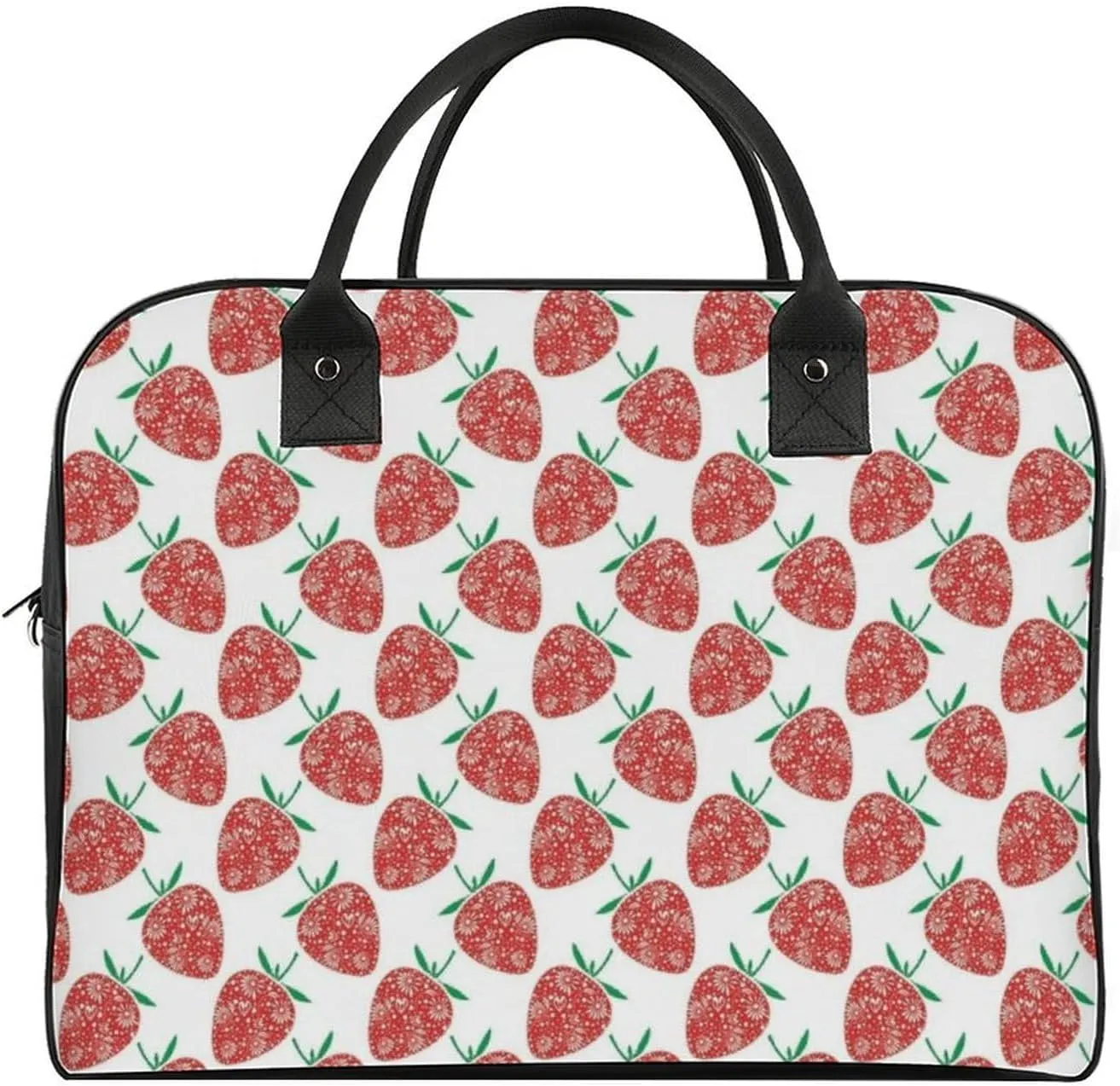 Vintage Skull Flower Art Travel Handbag with A Large Capacity Design That Can Be Reused