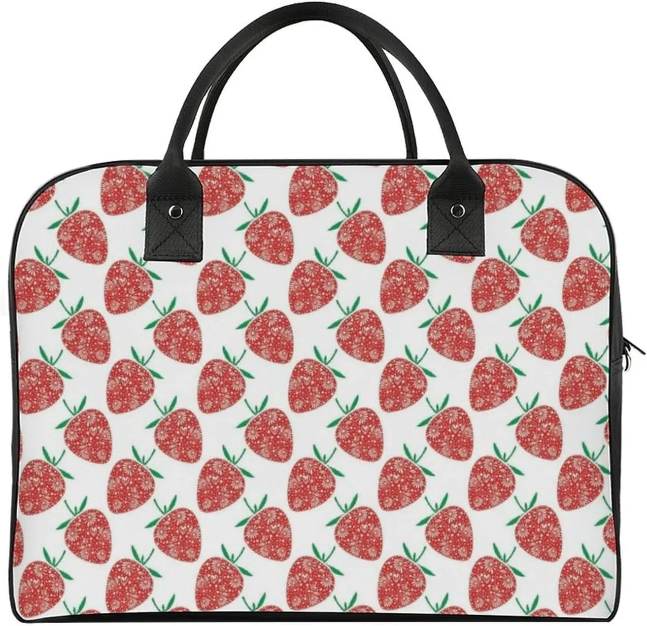 Vintage Skull Flower Art Travel Handbag with A Large Capacity Design That Can Be Reused