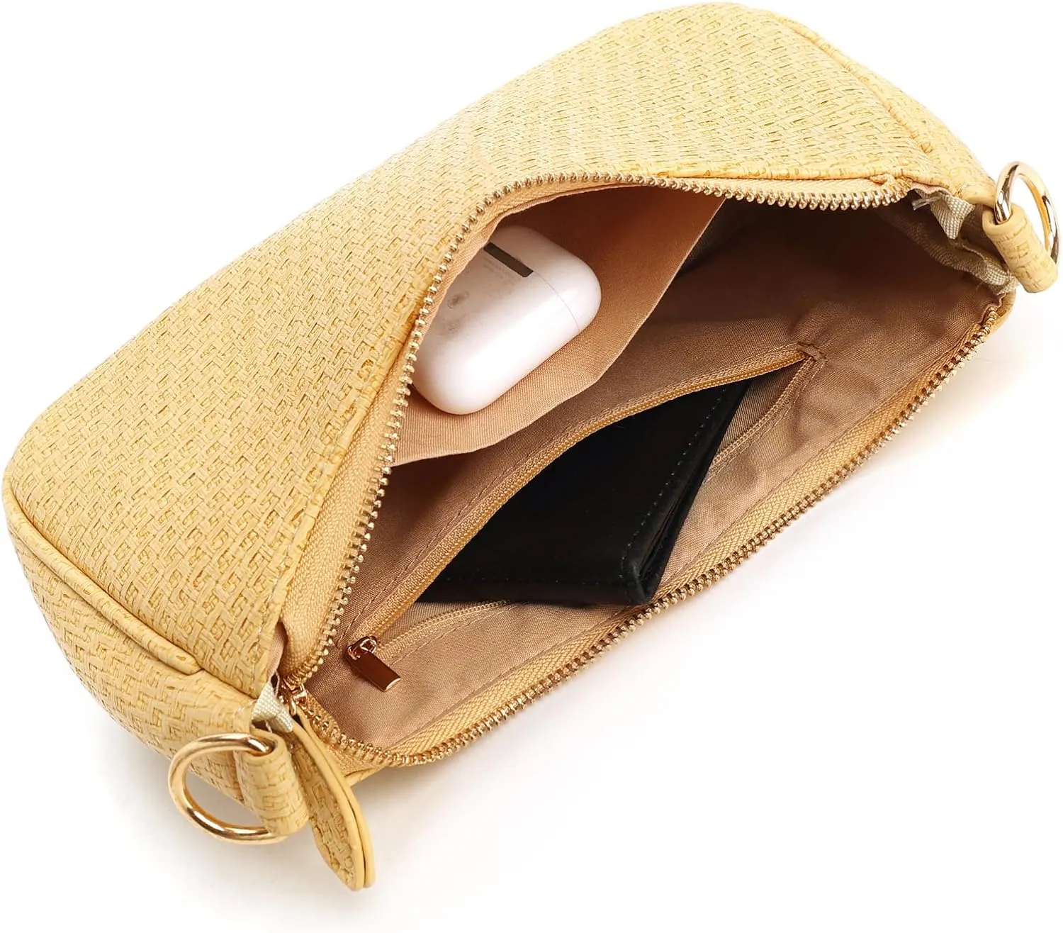 VODIU Clutch Tote Handbags with 2 Removable Straps and Zipper Closure Crossbody Bags Shoulder Purse Handbag for Women