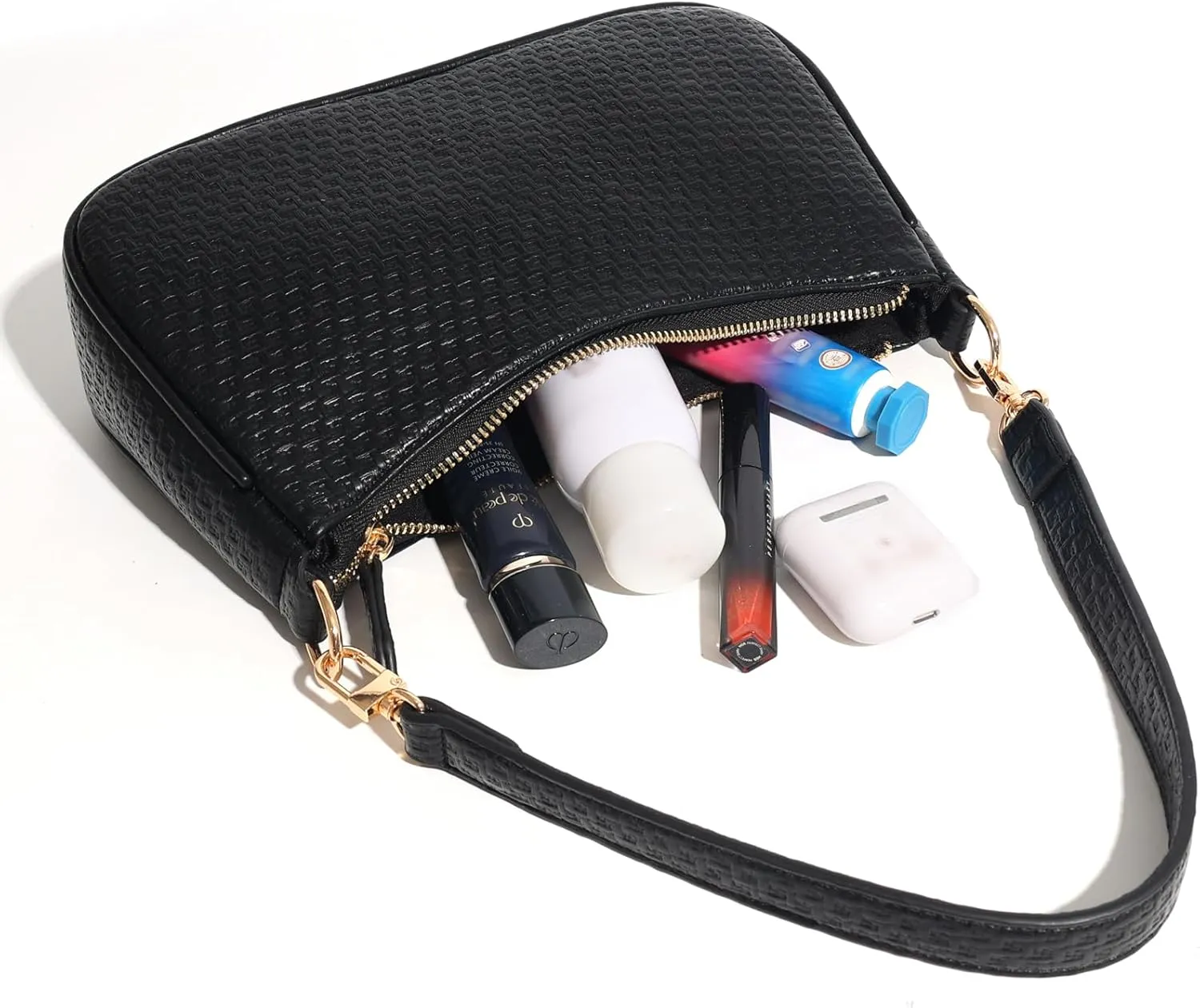 VODIU Clutch Tote Handbags with 2 Removable Straps and Zipper Closure Crossbody Bags Shoulder Purse Handbag for Women