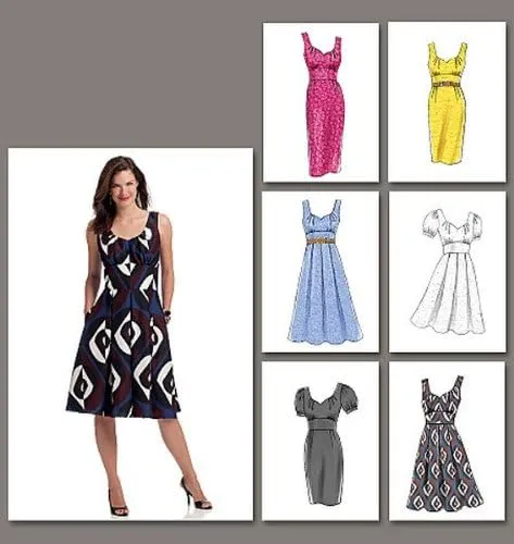Vogue Patterns V8555 Misses' Dress, Size FF (16-18-20-22)